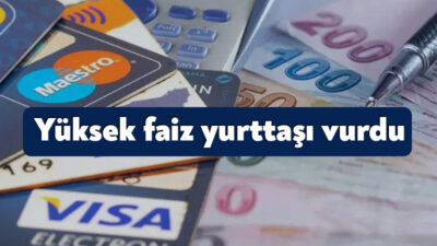 Yurttaş yüzde 75 seviyesindeki faiz oranlarına rağmen borçlanmaya devam ediyor.