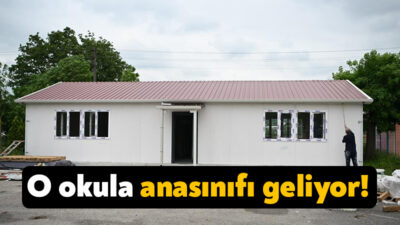 Kartepe'deki Kubilay İlköğretim Okulu'na başlatılan ana sınıfı yapılıyor. Yapımı devam