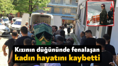 Körfez'de kızının düğününde fenalaşan ve akciğerine pıhtı attığı belirlenen kadın,