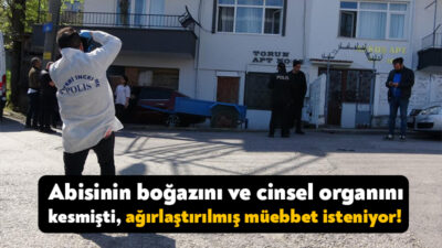 Kocaeli'nin Karamürsel ilçesinde ağabeyini uyurken boğazını ve cinsel organını keserek