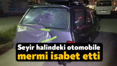 Kocaeli'nin Gebze ilçesinde Galatasaray'ın şampiyon olduğu akşam otomobilinin arka camına
