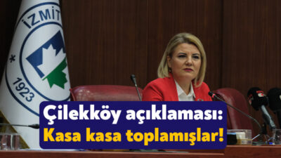 İzmit Belediye Başkanı Fatma Kaplan Hürriyet, katıldığı bir canlı yayında