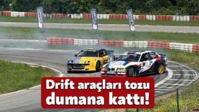 Türkiye Drift Şampiyonası Kocaeli'de başladı. Kapı kapıya devir çeviren drift