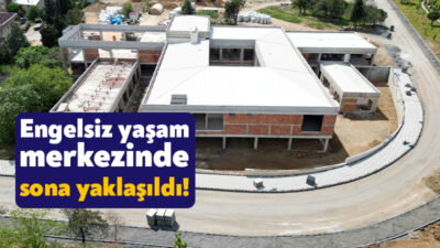 Kocaeli Büyükşehir Belediyesi'nin Gebze'de yapımını sürdürdüğü Engelsiz Yaşam Merkezi'nde yüzde