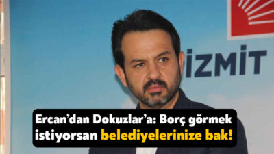 Cumhuriyet Halk Partisi İzmit İlçe Başkanı Gökhan Ercan AK Parti