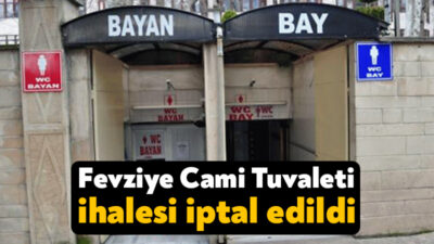 İzmit Belediyesi’nin Fevziye Camii bahçesinde yer alan umumi tuvaletiyle ilgili