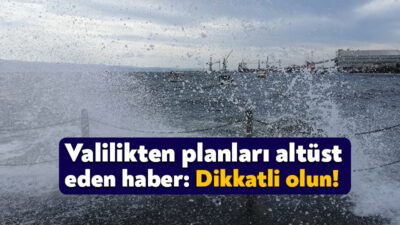 Kocaeli Valiliği yarın (10 Mart Cuma) il genelinde fırtına beklendiğini