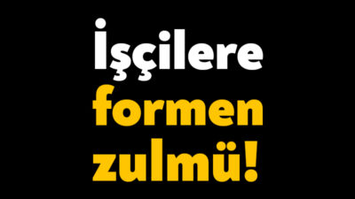 Kocaeli'nin İzmit ilçesinde faaliyet gösteren bir firmada işçiler H.Ü. isimli