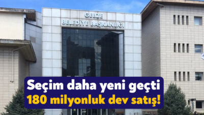31 Mart yerel seçimlerinin üzerinden 180 gün geçmesine rağmen Gebze
