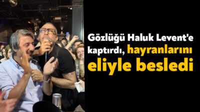 Kocaeli'de sevenlerine unutulmaz bir gece yaşatan Haluk Levent, bir hayranın
