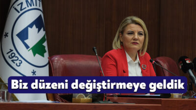 İzmit Belediye Başkanı Fatma Kaplan Hürriyet dün akşam katıldığı bir