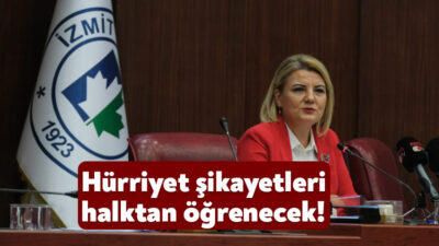 İzmit Belediye Başkanı Fatma Kaplan Hürriyet, belirli aralıklarla İzmit halkı