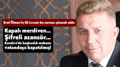 Kandıra Belediyesi’nde yeni hizmet binası 2022 yılında hizmete açılmıştı. Dönemin