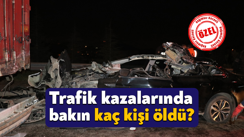 Kocaeli’deki trafik kazalarında 115 kişi öldü!