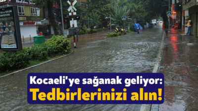 Kocaeli Valiliği 23 Mayıs Perşembe günü Koceli'nin doğusunda gök gürültülü