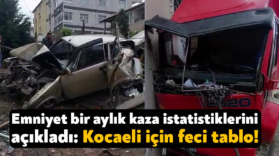 Emniyet Genel Müdürlüğü Trafik Başkanlığı bir ayda meydana gelen trafik