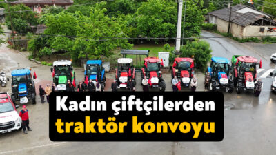 Kocaeli Büyükşehir Belediyesi’nin Dünya Çiftçiler Günü etkinliğinde kadın çiftçiler traktörleriyle