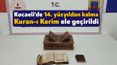 Kocaeli İl Jandarma Komutanlığı tarihi eser kaçakçılığına yönelik operasyon gerçekleştirdi.