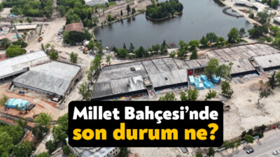 Kocaeli Büyükşehir Belediyesi, Kocaeli Fuarı'nda yapımı devam eden Millet Bahçesi'ndeki