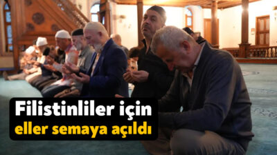 İsrail’in Filistin’deki saldırıları sonucu hayatını kaybedenler için Kocaeli’de sabah namazının
