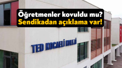 TED Kocaeli Koleji’nde çalışan Birlik Sendikası üyesi öğretmenlere 3 Mayıs
