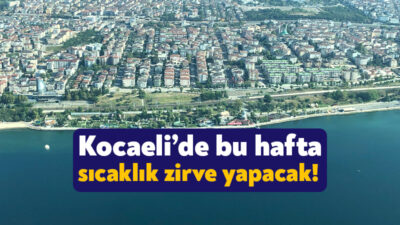 Meteoroloji Genel Müdürlüğü Kocaeli’de yeni haftanın hava durumunu yayınladı. Meteorolojinin