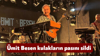 Kocaeli'de sahne alan ünlü sanatçı Ümit Besen unutulmaz şarkılarını seslendirdi.