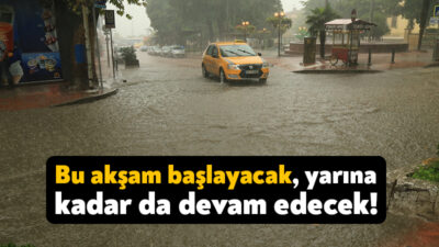 Kocaeli Valiliği gök gürültülü sağanak yağışa karşı vatandaşları uyardı. Valilik