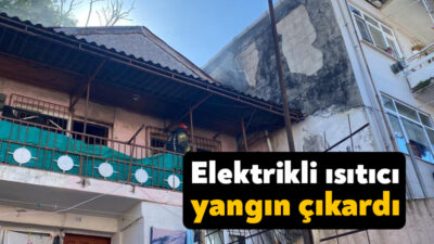 İzmit'te 2 katlı evin 2'inci katında elektrikli ısıtıcıdan çıktığı iddia