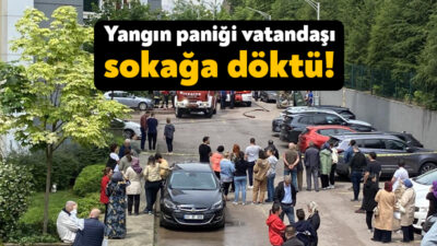Kocaeli'nin İzmit ilçesinde 16 katlı binanın elektrik panosunda çıkan yangın,