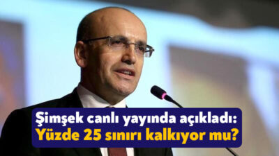 Hazine ve Maliye Bakanı Mehmet Şimşek kira sınırına dair açıklama