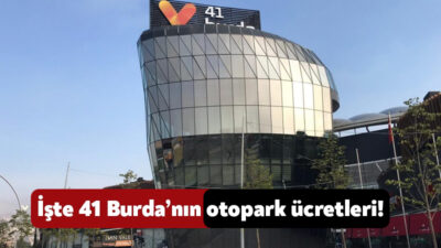 Kurban Bayramı’ndan önce ücretli olacağı açıklanan 41 Burda AVM’nin otoparkında