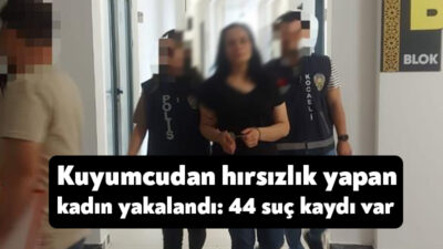 Kocaeli'de kuyumcudan 47 bin TL değerinde ziynet eşyası çaldığı tespit
