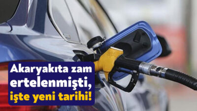Kurban Bayramı’nın sonunda yapılması beklenen ancak bayram sonrasına ertelenen akaryakıt