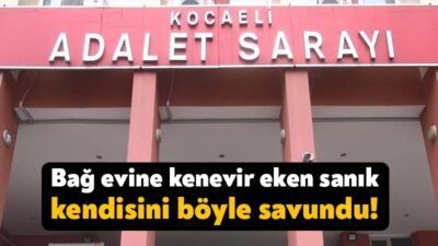 Kocaeli'nin İzmit ilçesinde bağ evinde Hint keneviri ekerek uyuşturucu madde