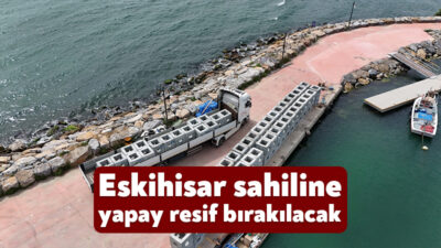 Büyükşehir, İzmit Körfezinde biyoçeşitliliğinin arttırılması için Gebze Eskihisar Balıkçı Barınağı