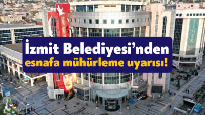 İzmit Belediyesi, Turan Güneş Caddesi’nde kaldırımları işgal eden spotçulara yasal