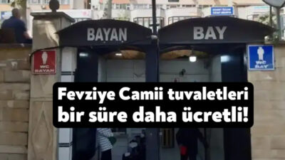 İzmit Belediyesi, Fevziye Camii tuvaletleriyle ilgili açıklama yayınladı. İzmit Belediye