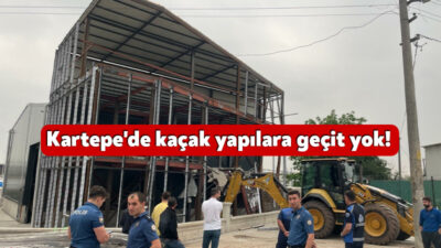 Kartepe Belediyesi Yapı Kontrol Müdürlüğü ekipleri kaçak yapılarla ilgili kararlı