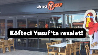 Köfteci Yusuf Outlet Center şubesinde vatandaşlara küflü ekmek servis edildi.