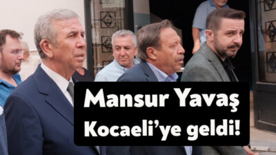 Ankara Büyükşehir Belediye Başkanı Mansur Yavaş cenaze için Kocaeli'ye geldi.
