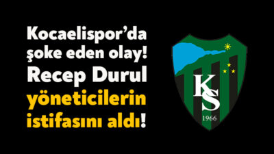 Kocaelispor’da önceki gün herkesi şoke eden bir olay yaşandı. Kongrede