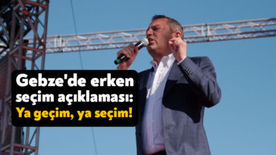 Cumhuriyet Halk Partisi Gebze’de bugün “Emek Mitingi” düzenledi. CHP Lideri