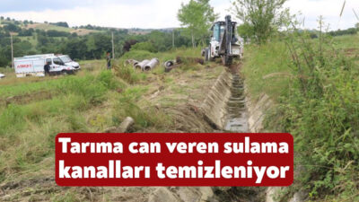 Kocaeli Büyükşehir Belediyesi, İzmit Kulmahmut Mahallesi'nde tarım arazilerini besleyen sulama