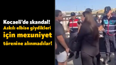 Gebze’deki Alaettin Kurt Anadolu Lisesi'nin mezuniyet balosunda skandal bir olayın