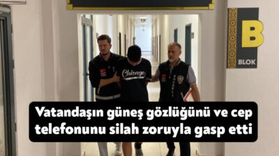 Kocaeli'nin İzmit ilçesinde yolda yürüyen vatandaşın silah zoruyla cep telefonunu