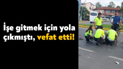 Kartepe'de seyir halinde olan otomobille çarpışan 60 yaşındaki motosikletli ağır