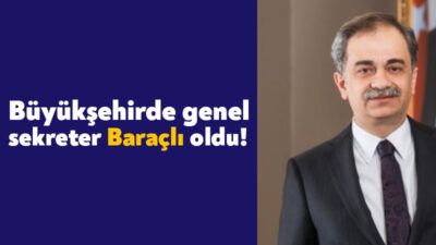 Kocaeli Büyükşehir Belediyesi’nin genel sekreterliği görevine Hayri Baraçlı getirildi.