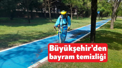 Kocaeli Büyükşehir Belediyesi, bayram öncesinde kent genelinde temizlik işlemlerini sürdürüyor.