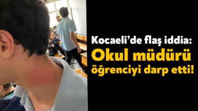 Son günlerde okullarda yaşanan olaylarla gündeme gelen Kocaeli’de yine bir